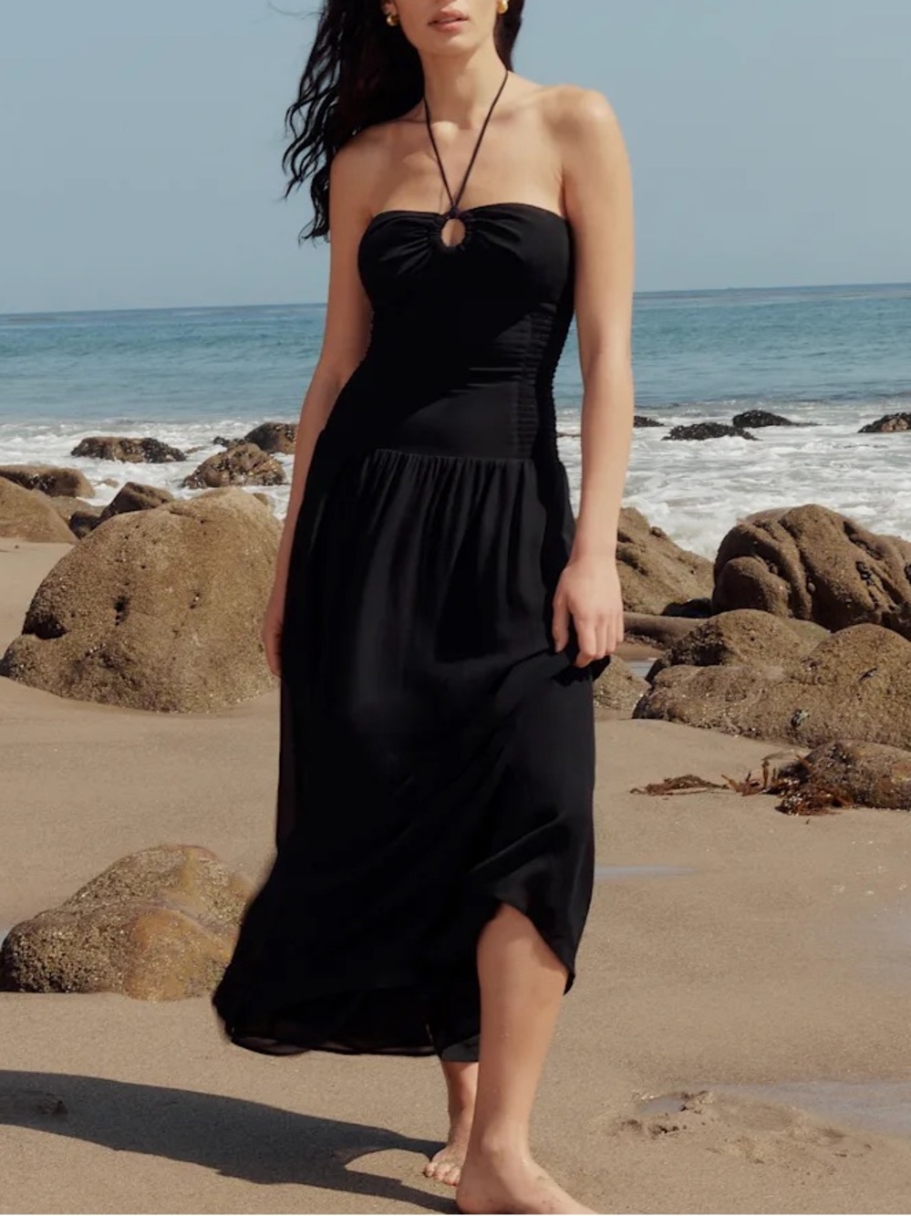 NWT Reformation Eleni Halter Maxi Dress